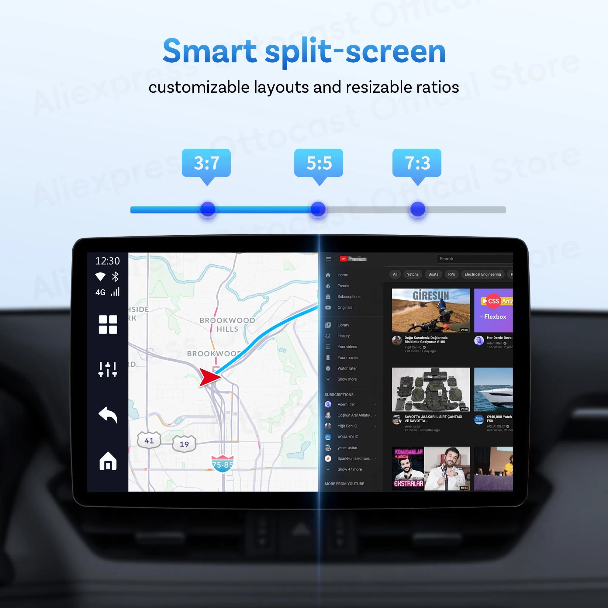 OTTOCAST P3 PRO Android 13 AI Box s HDMI in brezžičnim CarPlayom