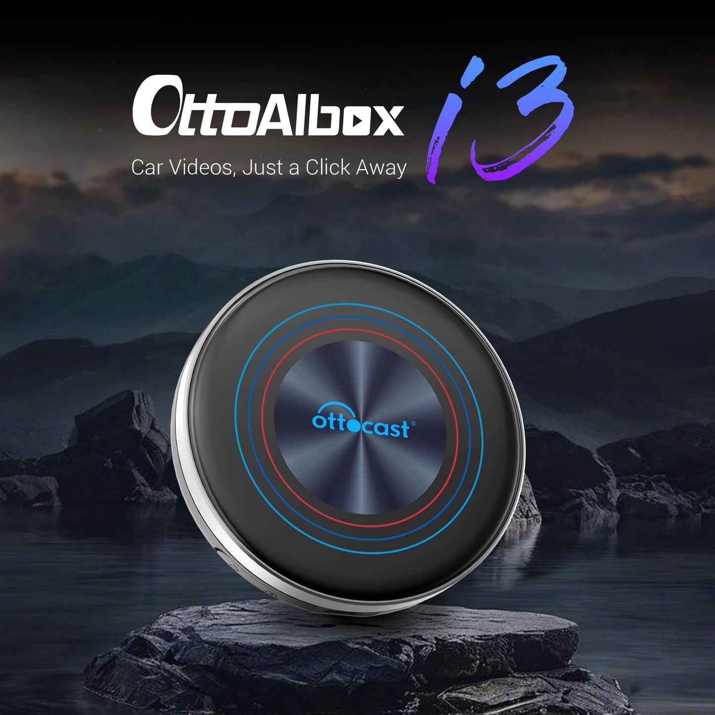 OTTOCAST OttoAiBox i3 Wireless CarPlay AI Box Snapdragon 6125