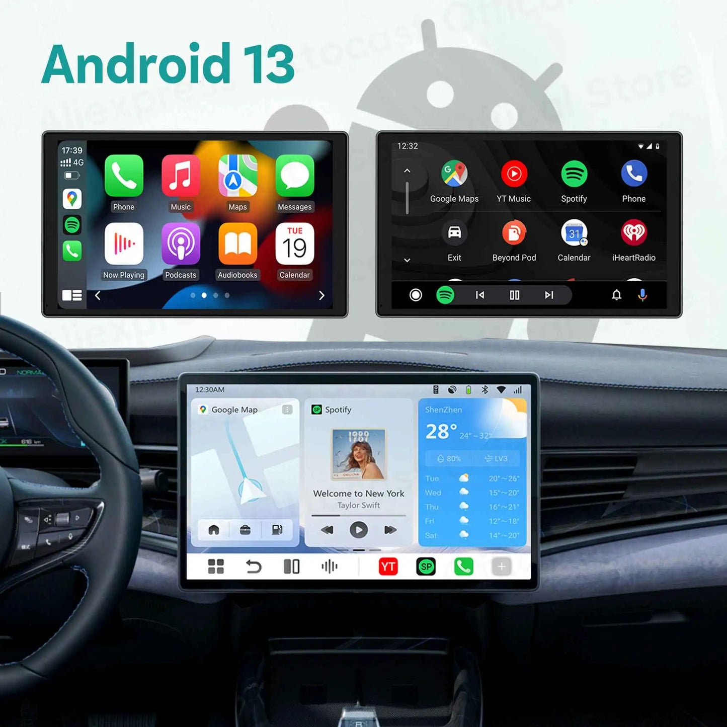 OTTOCAST P3 PRO Android 13 AI Box s HDMI in brezžičnim CarPlayom