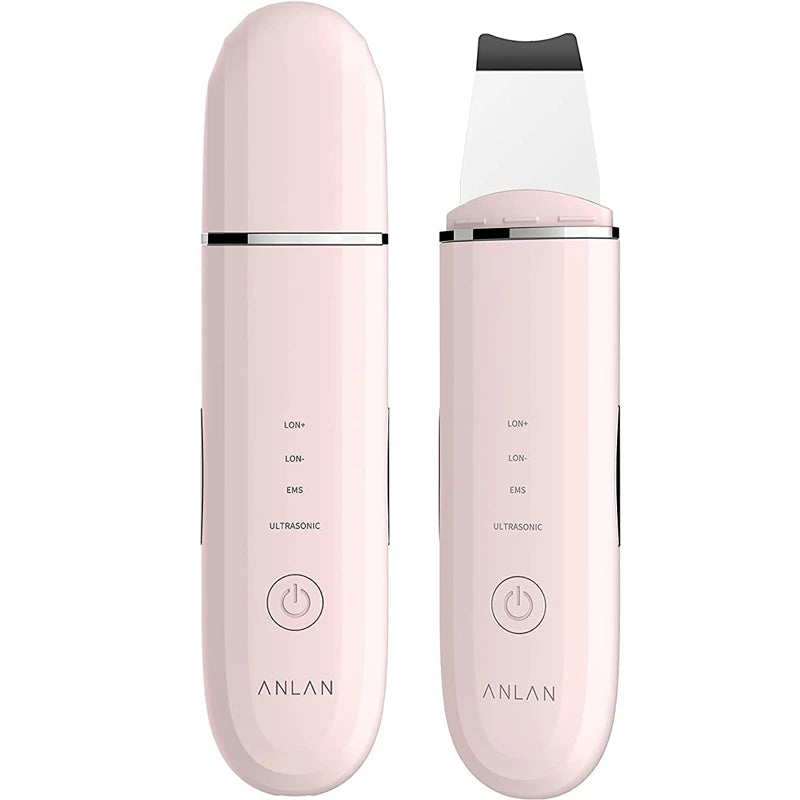 ANLAN Ultrasonic Skin Scrubber - Deep Cleaning Peeling Shovel for Facial Care and Skin Lifting - Ultrasonic Cleaner for Radiant Skin - Limetastore