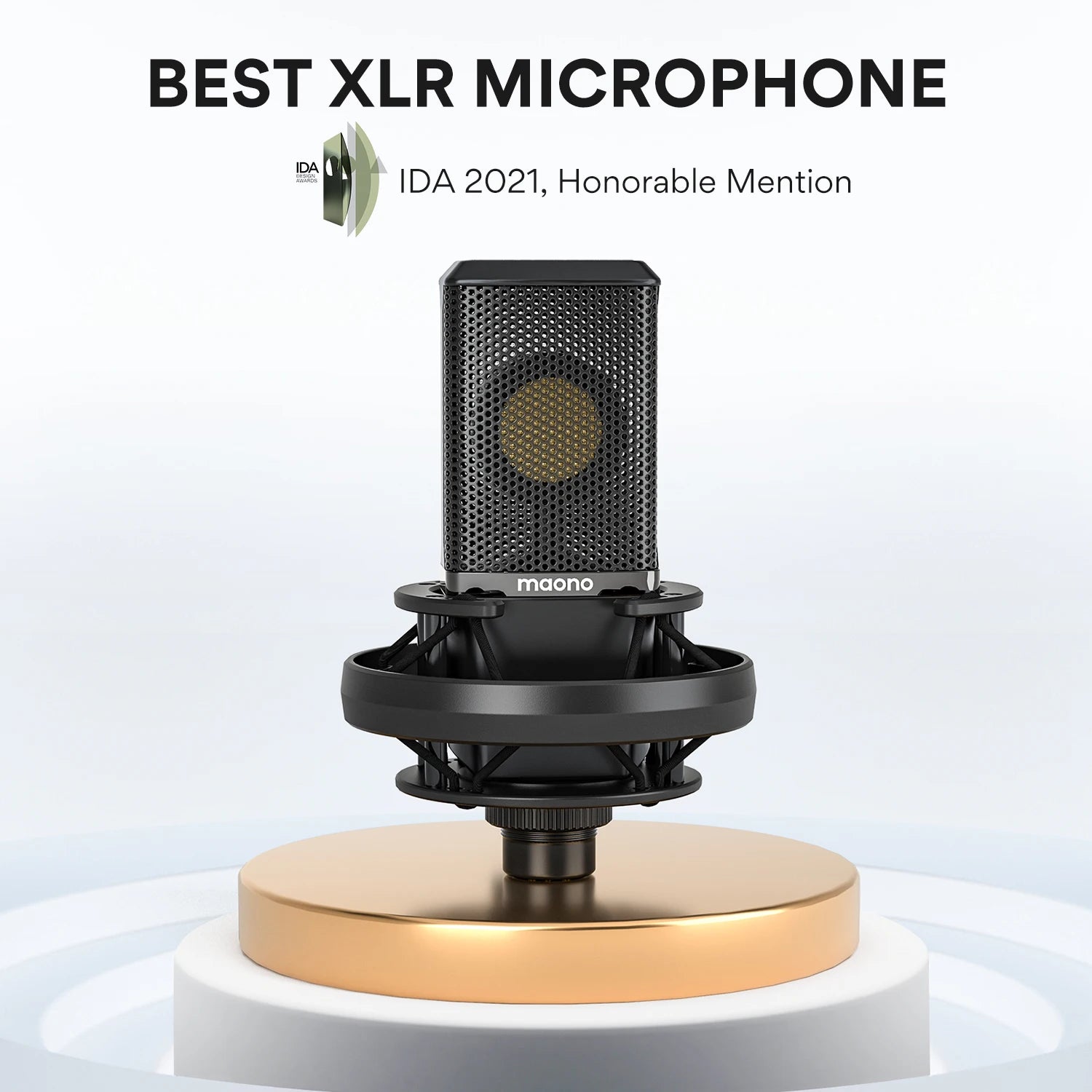 Maono PM500T – XLR Large‑Diaphragm Condenser Microphone | 34 mm Cardioid Studio Mic for Recording, Podcasting, Streaming & DJ Production