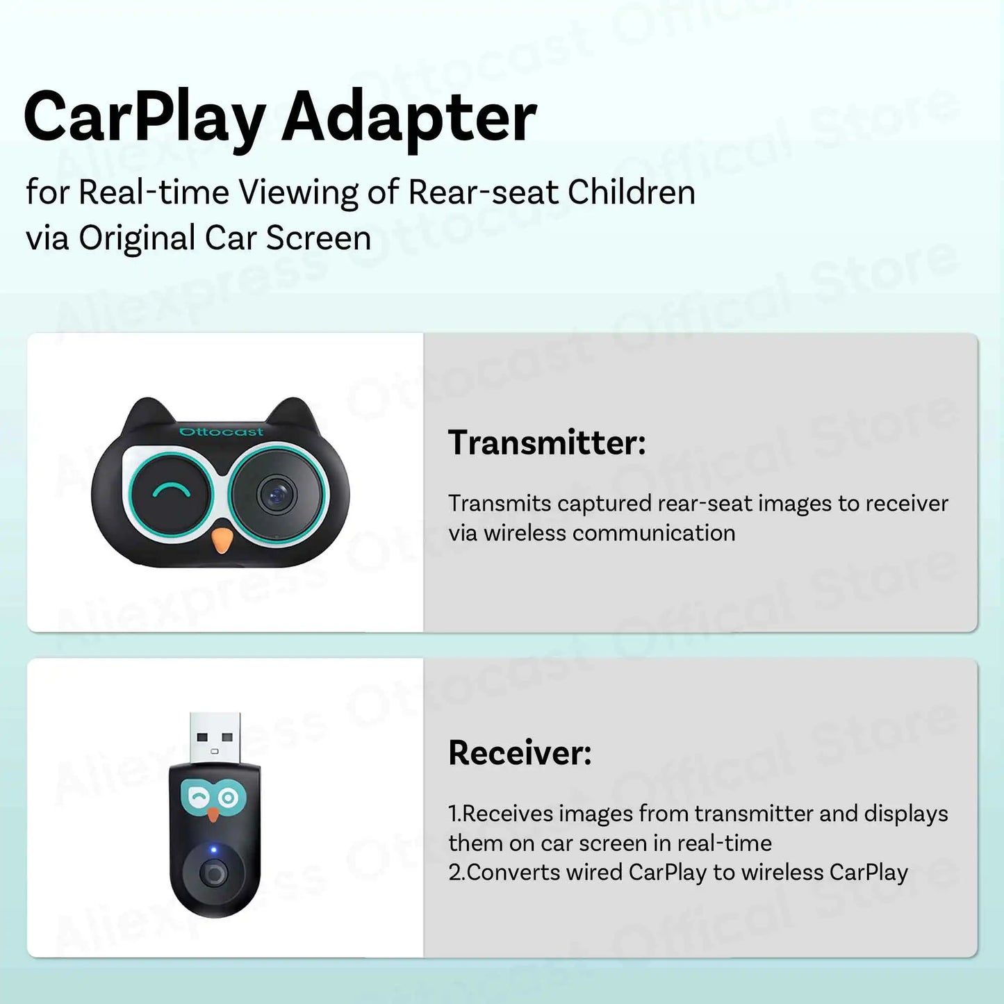 OTTOCAST Cabin Care brezžični CarPlay adapter za iPhone