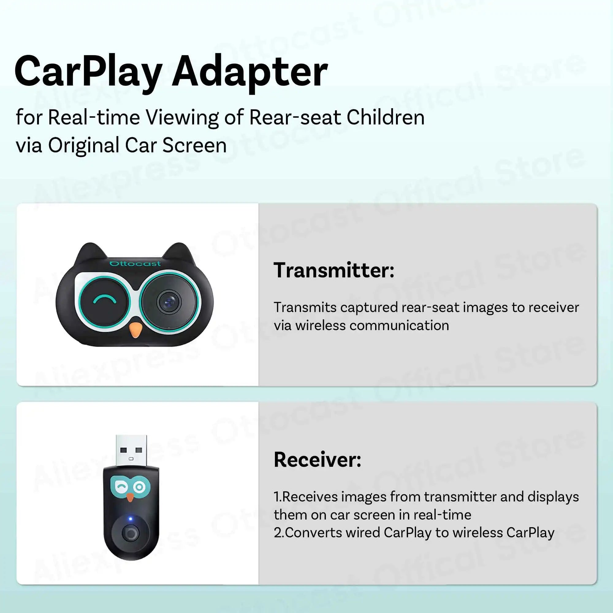 OTTOCAST Cabin Care brezžični CarPlay adapter za iPhone