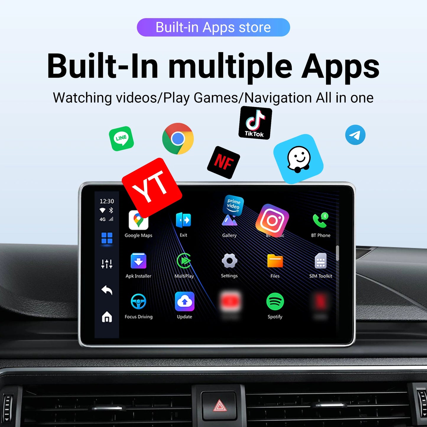 OTTOCAST P3 Lite OttoAiBox Brezžični CarPlay Android AI Box