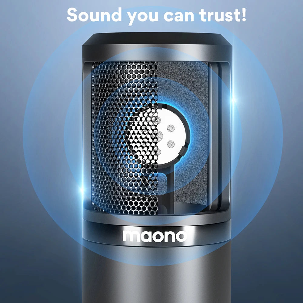 Maono PM320S – Professional XLR Condenser Microphone Kit | Cardioid Vocal Studio Mic for Streaming, Voice‑Over & Home‑Studio Recording