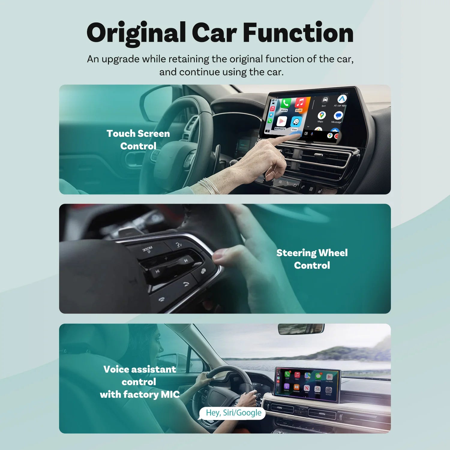 Brezžični adapter CarPlay in Android Auto 2 v 1 OTTOCAST Express