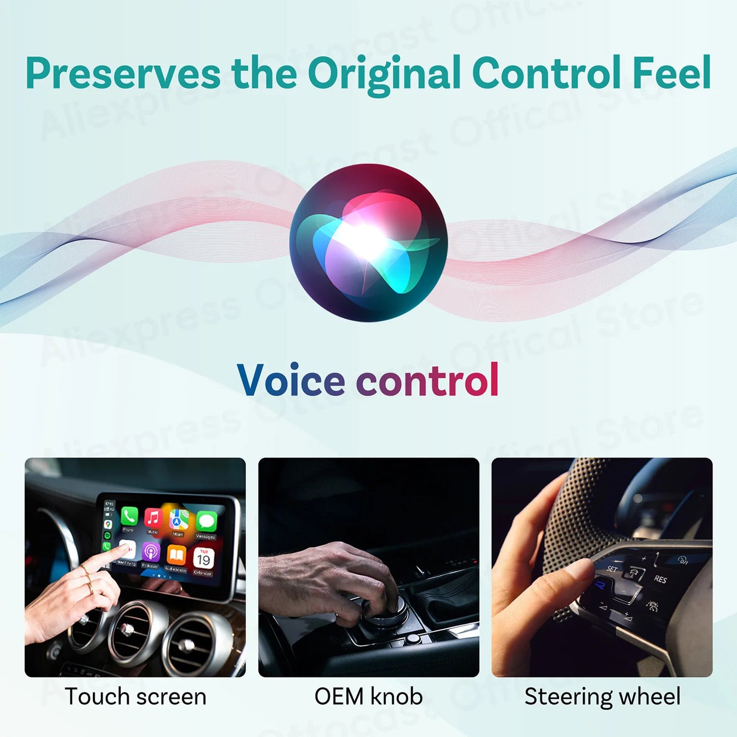 OTTOCAST Mini Slim Cube Wireless CarPlay & Android Auto Adapter
