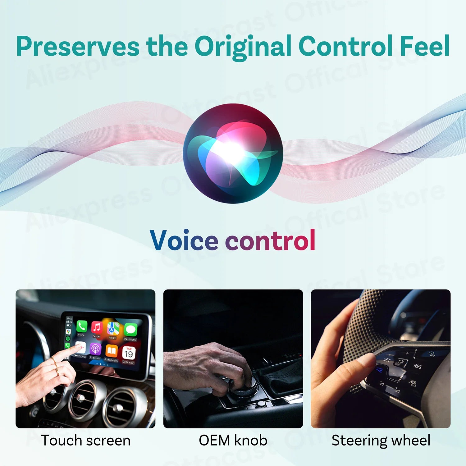 Brezžični adapter CarPlay & Android Auto OTTOCAST Cube MINI Slim