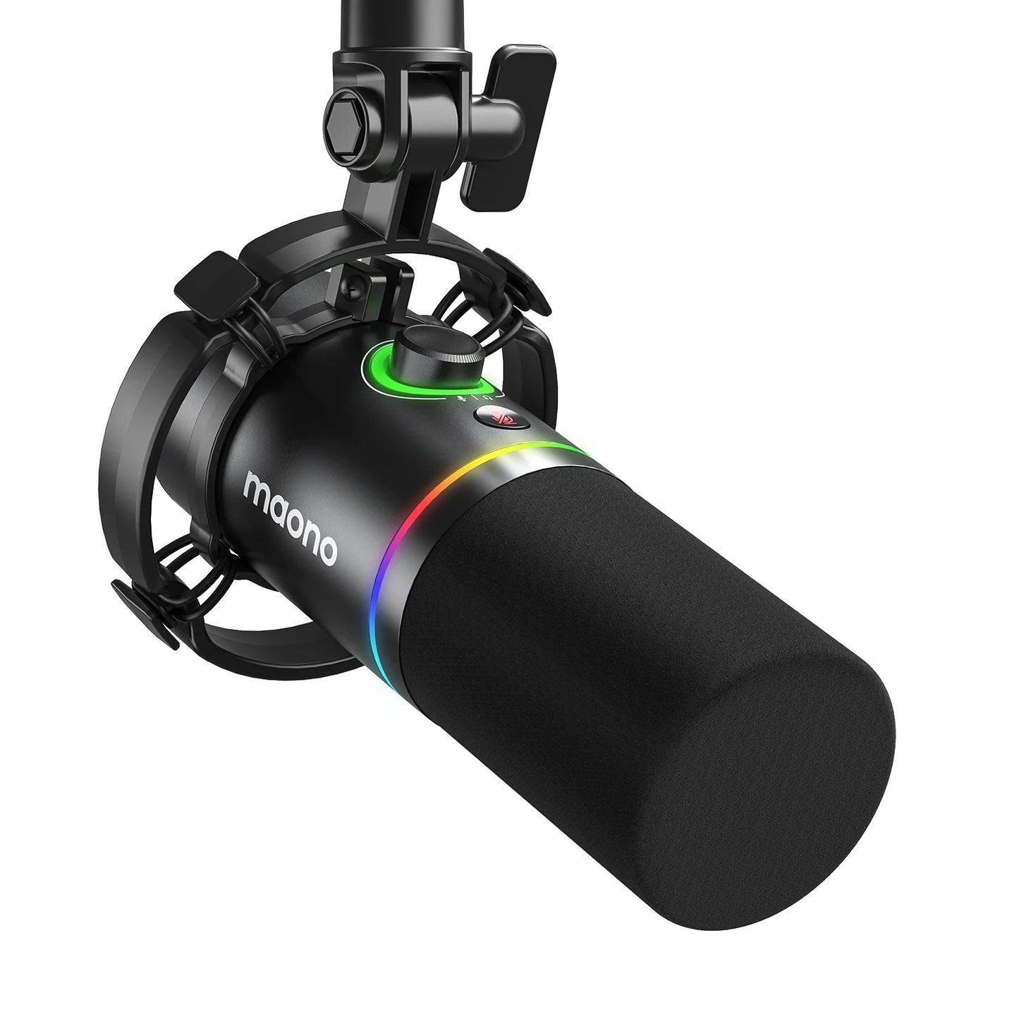 Maono PD200X – XLR/USB Dynamic Microphone | Metal Gaming & Streaming Mic with Software Control