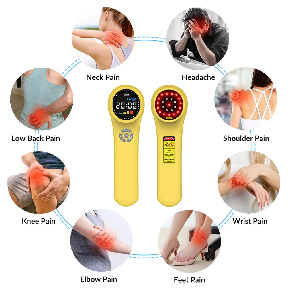 Professional Triple-Wavelength Cold Laser Therapy Device – 660nm, 810nm & 980nm