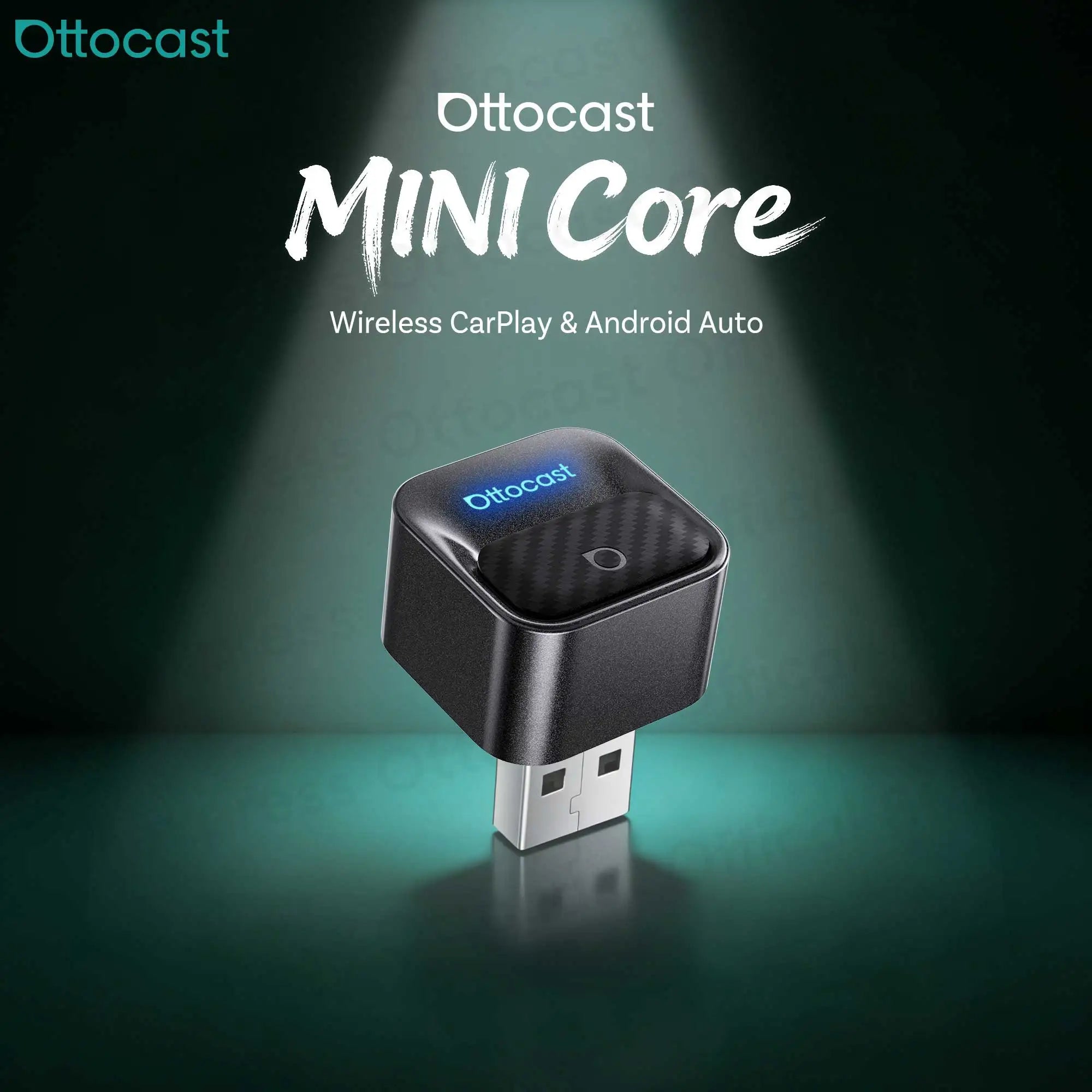 Brezžični adapter OTTOCAST Mini Core za CarPlay in Android Auto
