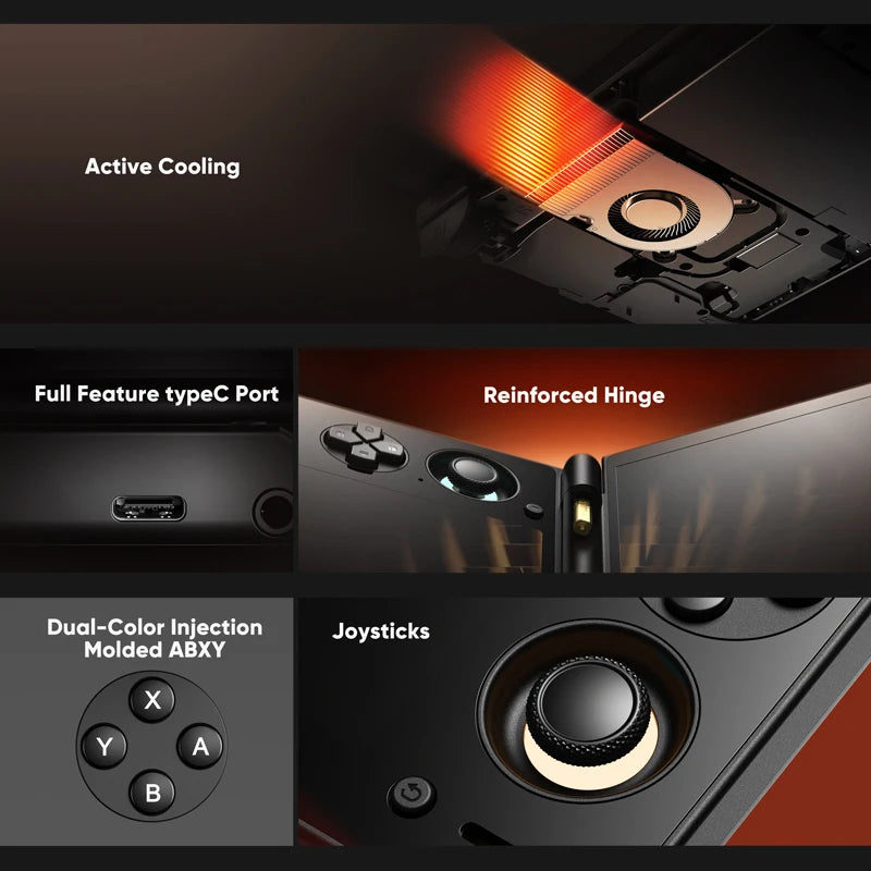 AYN Thor Android Handheld Dual Screen Clamshell 6'' AMOLED Screen 1080p Gaming Entertainment Device - Limetastore