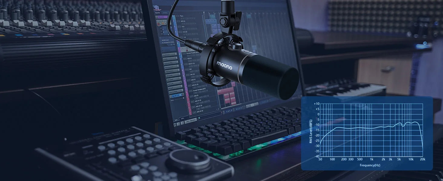 Maono PD200X – XLR/USB Dynamic Microphone | Metal Gaming & Streaming Mic with Software Control