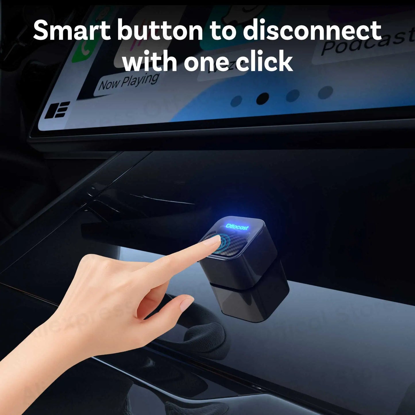 Brezžični adapter OTTOCAST Mini Core za CarPlay in Android Auto
