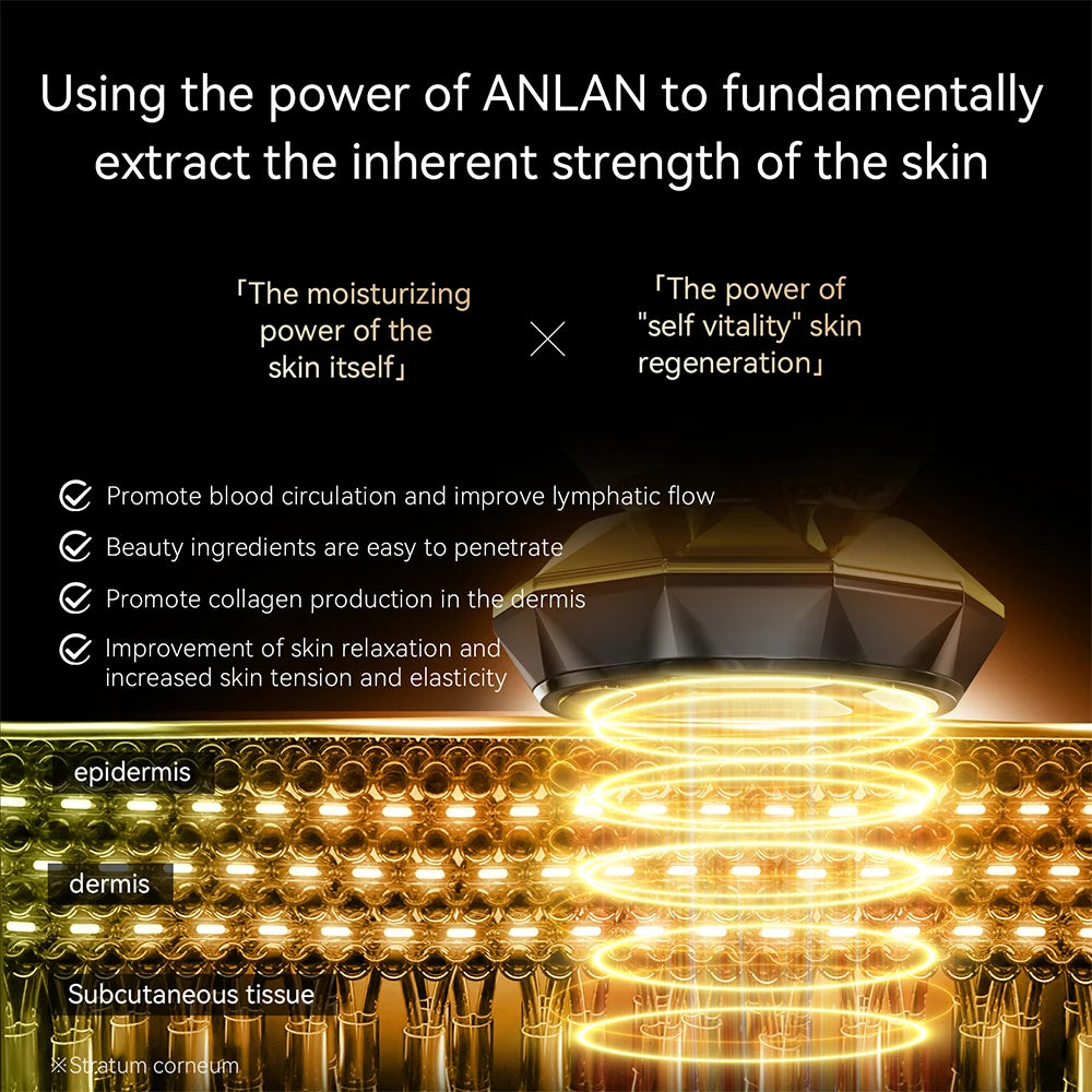 ANLAN RF Skincare Pro | 18K zlato, toplo/hladno, EMS lifting naprava za obraz