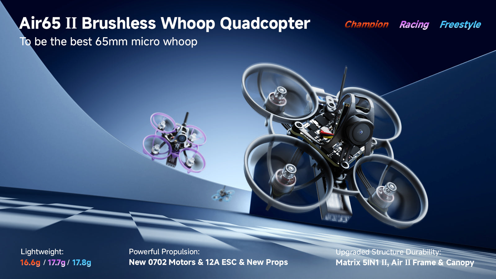 BETAFPV Air65 II Brushless Whoop Quadcopter Matrix 5IN1 II FC RC Quadcopter