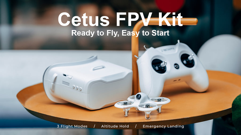 BETAFPV Cetus FPV Kit Indoor Racing Drone BNF/RTF Frsky D8 Lite Radio 2 SE Transmitter 5.8G 14DBI VR02 Goggles VTX