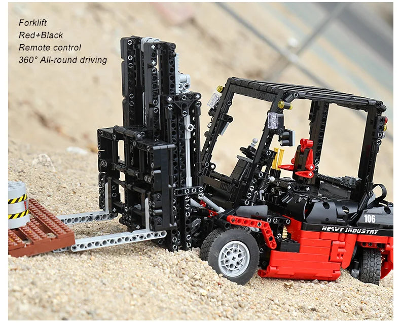 Mould King 13106 Technical Building Blocks MOC-3681 Bricks City Engineering Vehicles RC Forklift Truck Toy For Kid Birthday Gift - Limetastore