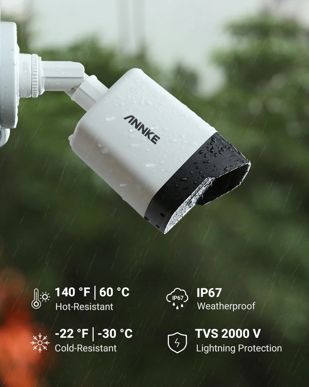 ANNKE H500 5MP PoE CCTV System | 16CH H.265+ NVR, 16× IP67 Cameras, Audio‑In