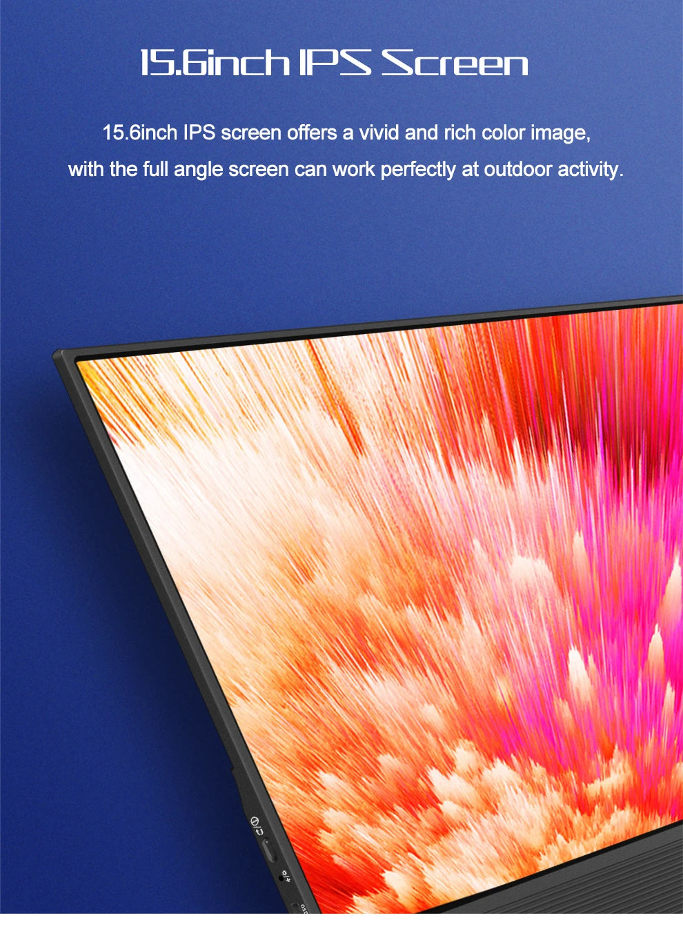 ZEUSLAP Z15ST 15,6" prenosni monitor na dotik | FHD 1080p, USB-C in HDMI, DeX/EMUI/TNT
