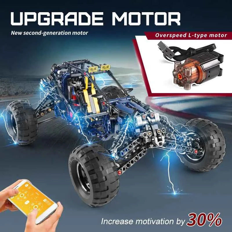MOULD KING 18018 Technical Climbing Car The MOC-3028 lightning APP Remote Control Car Model Bricks Toys For Kids Christmas Gifts - Limetastore