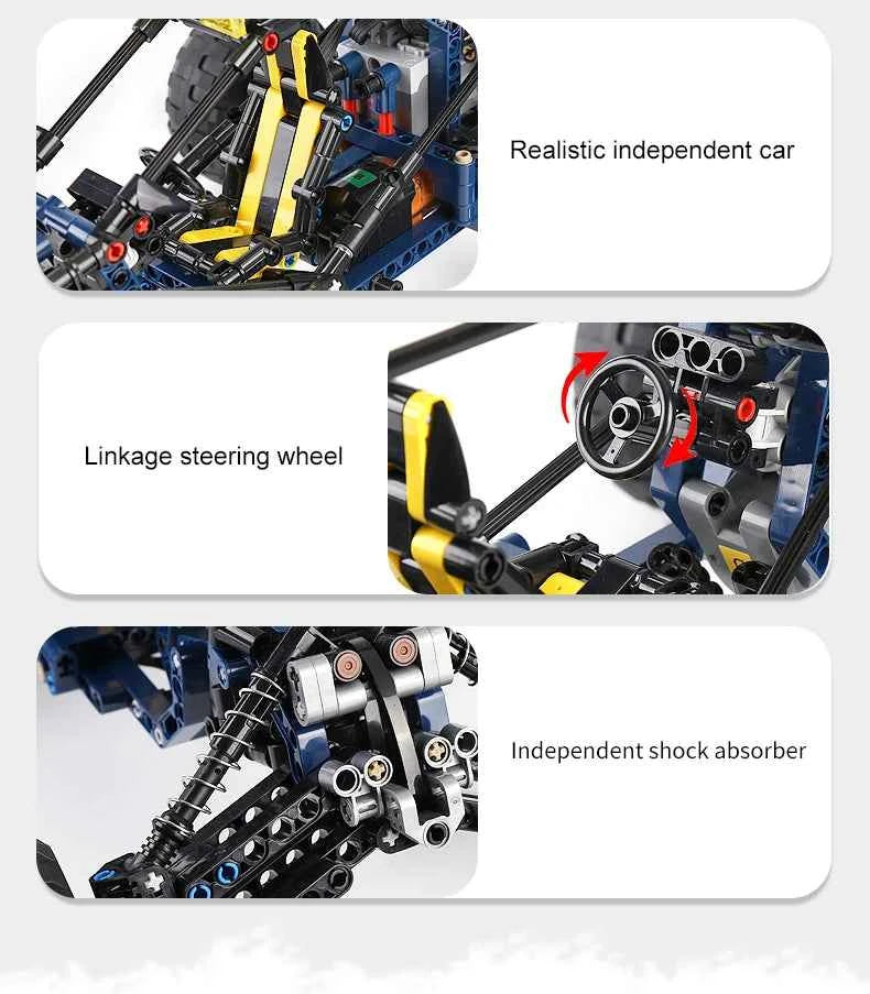 MOULD KING 18018 Technical Climbing Car The MOC-3028 lightning APP Remote Control Car Model Bricks Toys For Kids Christmas Gifts - Limetastore