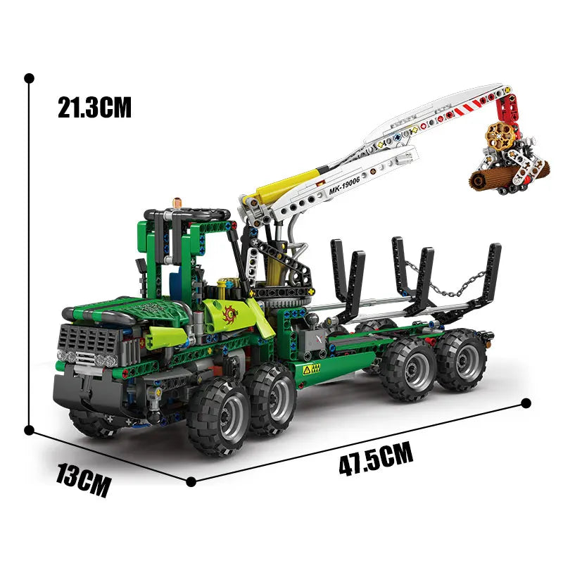 Mould King 19006 APP‑Controlled Pneumatic Forest Machine – Technical Engineering Truck MOC‑32456 Building Block Set for Kids & Collectors - Limetastore
