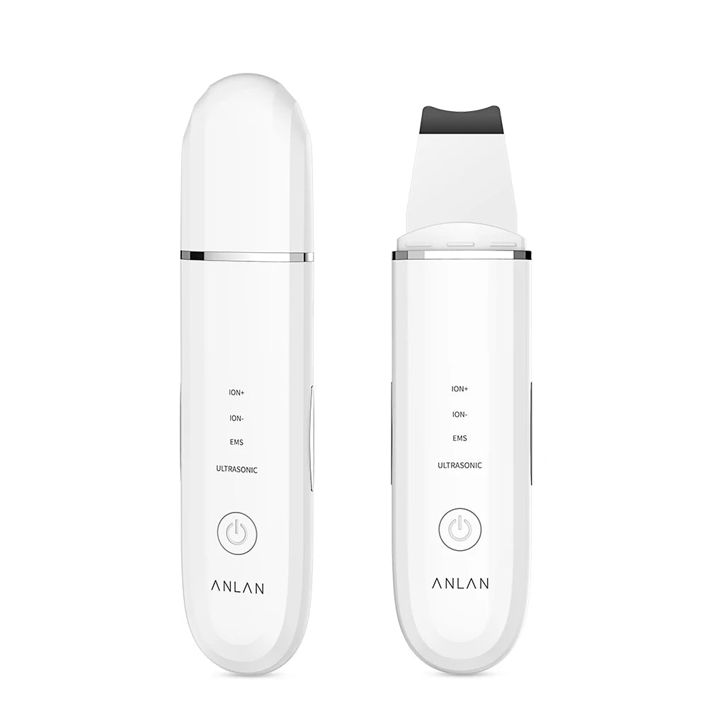 ANLAN Ultrasonic Skin Scrubber - Deep Cleaning Peeling Shovel for Facial Care and Skin Lifting - Ultrasonic Cleaner for Radiant Skin - Limetastore
