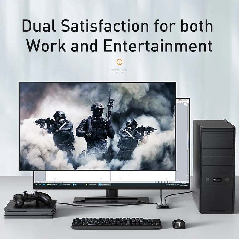 Baseus HDMI-kompatibilni preklopnik 4K 60Hz dvosmerni