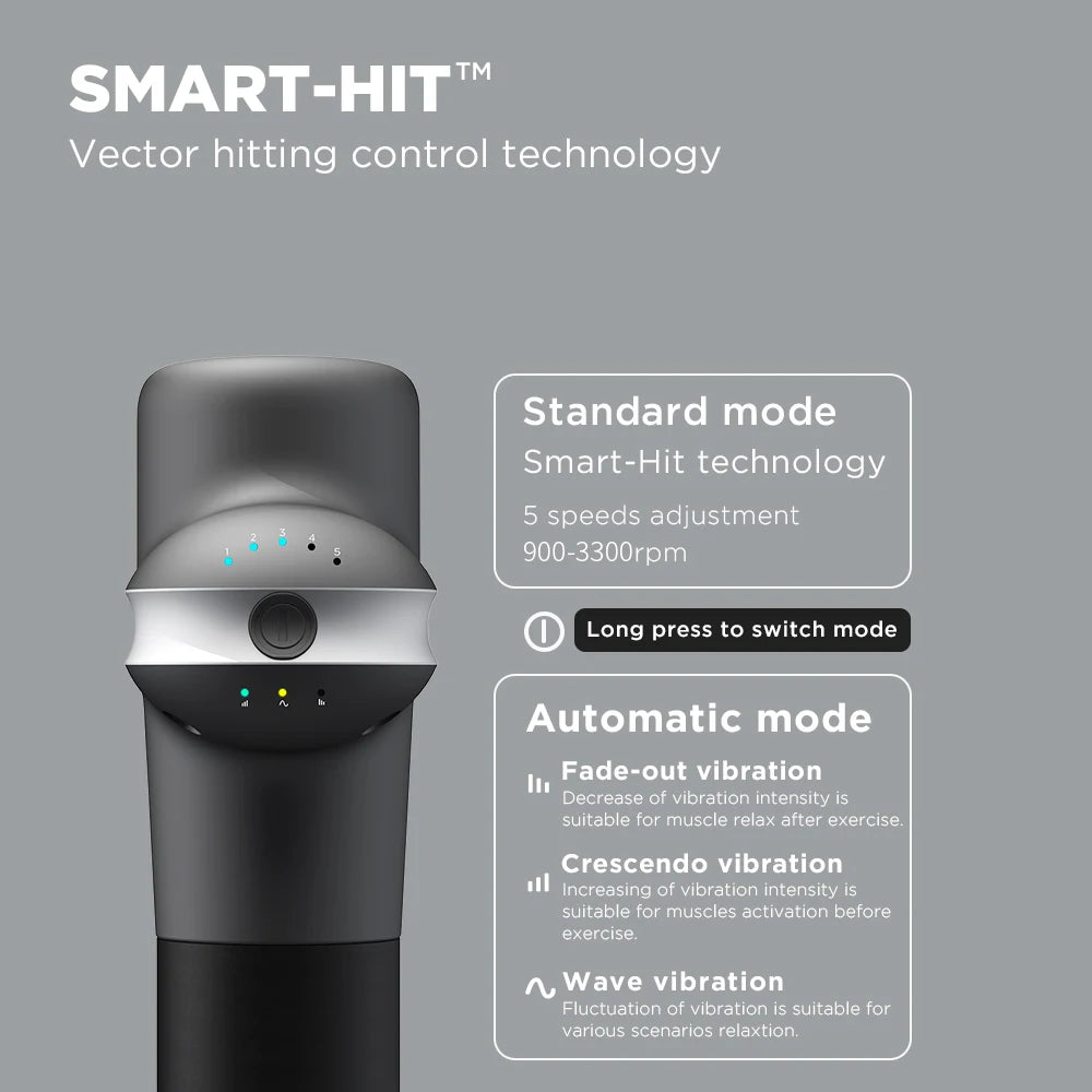 Booster U1 – New‑Generation Deep‑Tissue Massage Gun | Back & Neck Percussion Massager