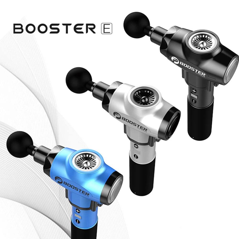 Booster E Masažna pištola za globoko tkivno masažo, terapija, stimulacija telesnih mišic, lajšanje bolečin za sproščanje bolečin, fitnes, oblikovanje