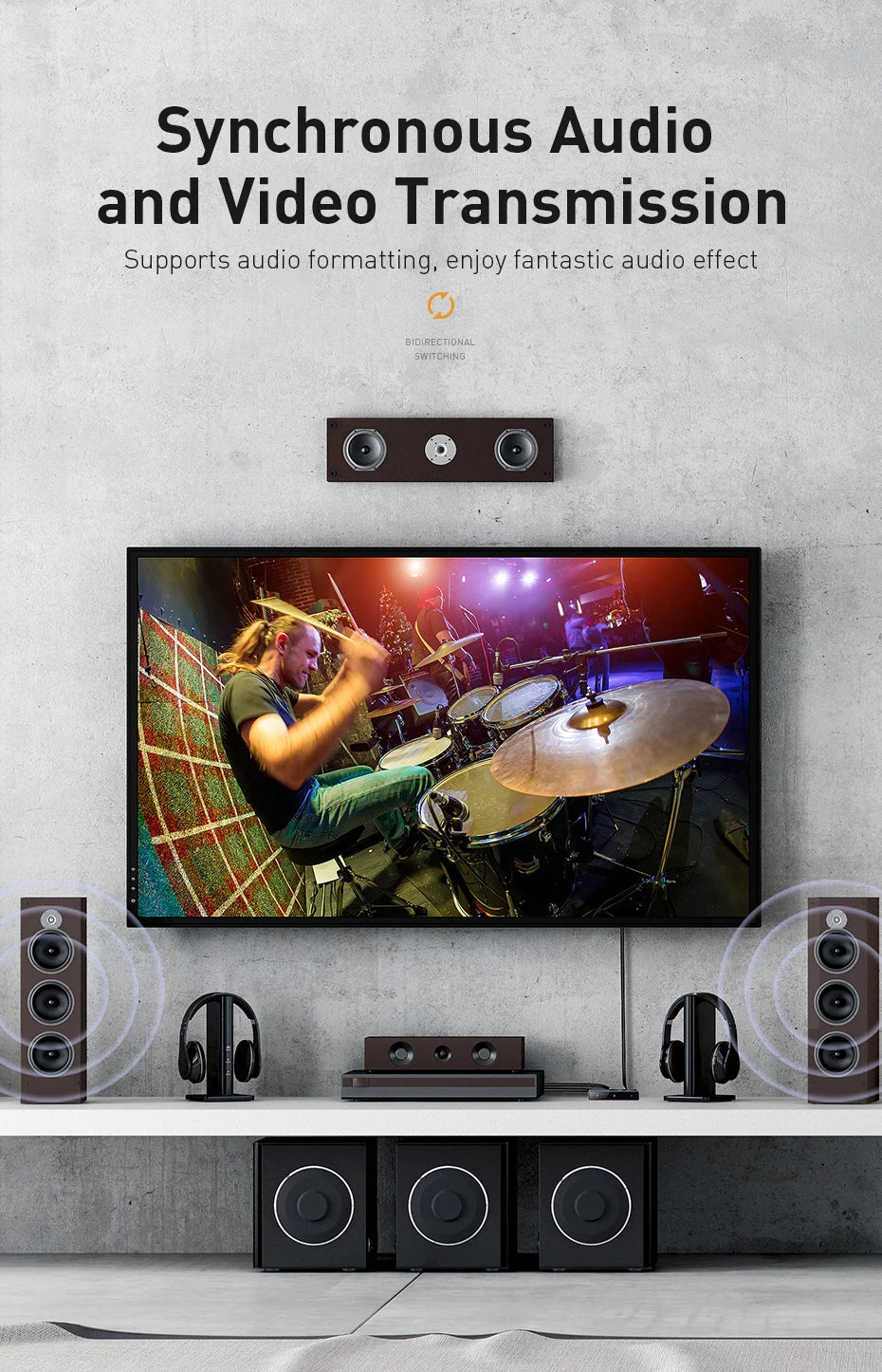 Baseus HDMI-kompatibilni preklopnik 4K 60Hz dvosmerni