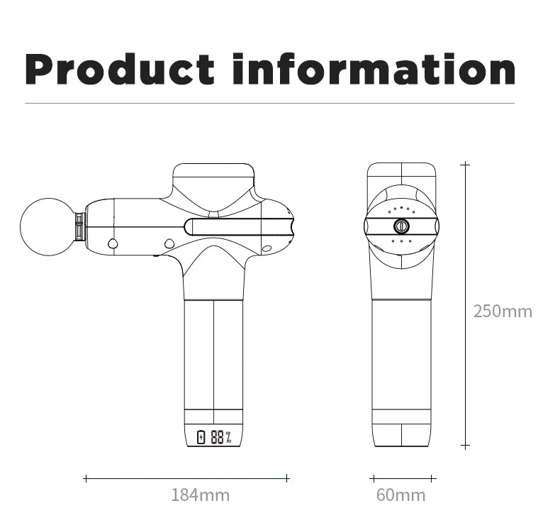 Booster U1 – New‑Generation Deep‑Tissue Massage Gun | Back & Neck Percussion Massager