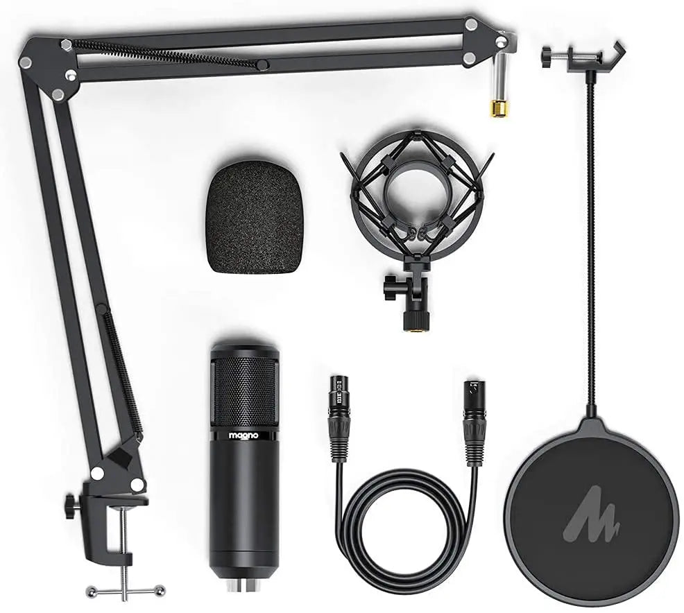 Maono PM320S – Professional XLR Condenser Microphone Kit | Cardioid Vocal Studio Mic for Streaming, Voice‑Over & Home‑Studio Recording
