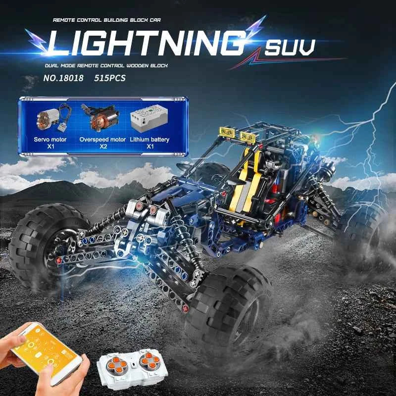 MOULD KING 18018 Technical Climbing Car The MOC-3028 lightning APP Remote Control Car Model Bricks Toys For Kids Christmas Gifts - Limetastore