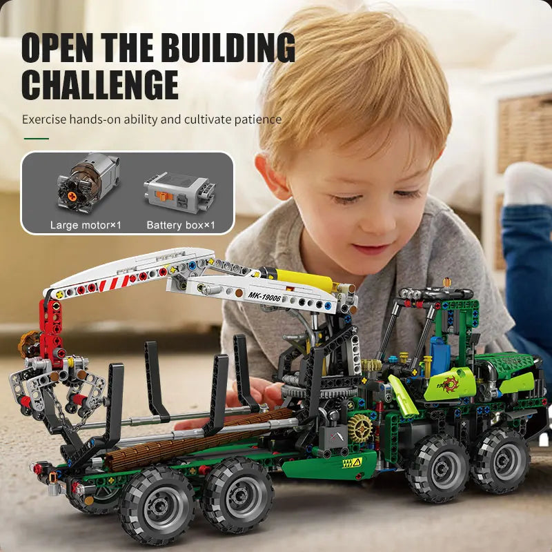 Mould King 19006 APP‑Controlled Pneumatic Forest Machine – Technical Engineering Truck MOC‑32456 Building Block Set for Kids & Collectors - Limetastore