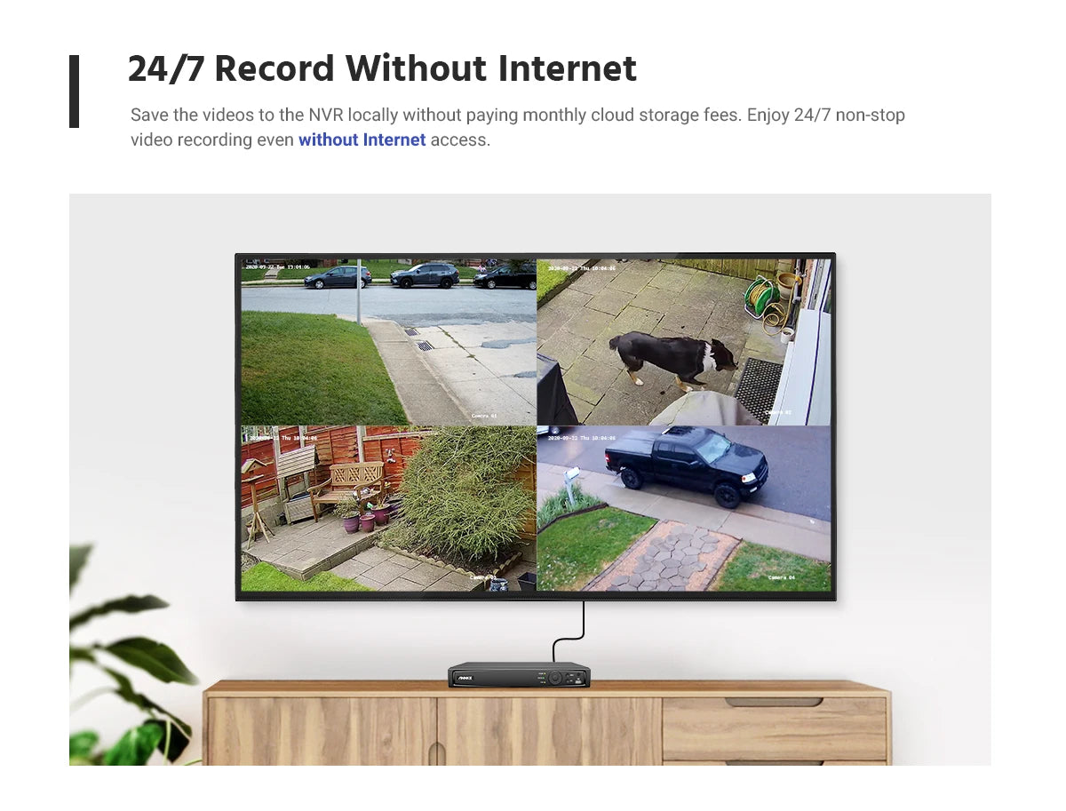 ANNKE H500 5MP PoE CCTV System | 16CH H.265+ NVR, 16× IP67 Cameras, Audio‑In