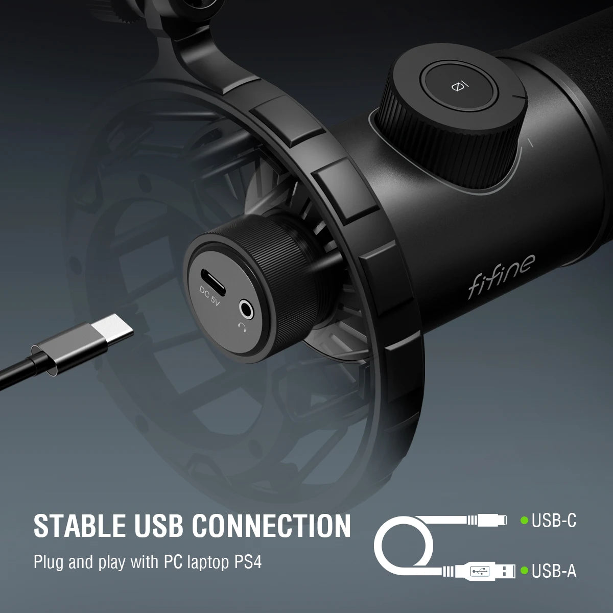 FIFINE K658 RGB USB dinamični mikrofon | Vrhunski mikrofon za igranje iger in pretakanje v živo