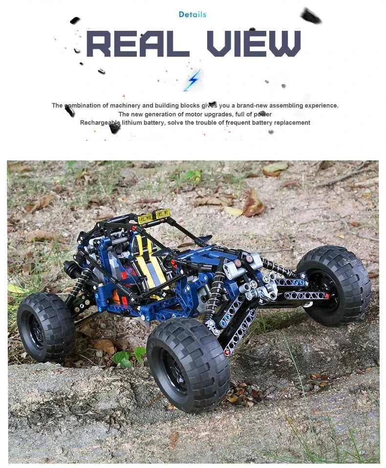 MOULD KING 18018 Technical Climbing Car The MOC-3028 lightning APP Remote Control Car Model Bricks Toys For Kids Christmas Gifts - Limetastore