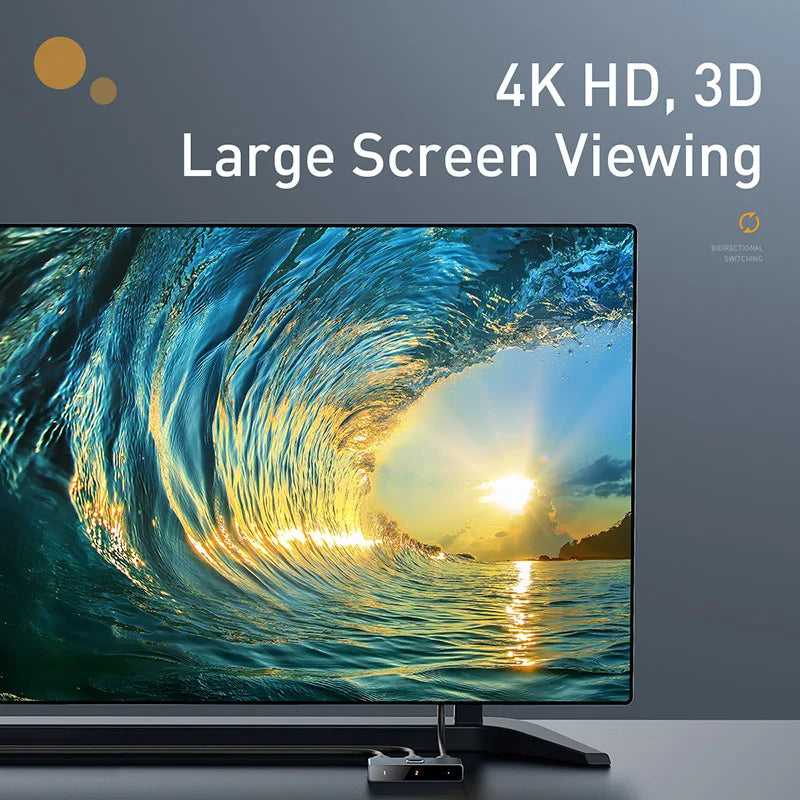 Baseus HDMI-kompatibilni preklopnik 4K 60Hz dvosmerni