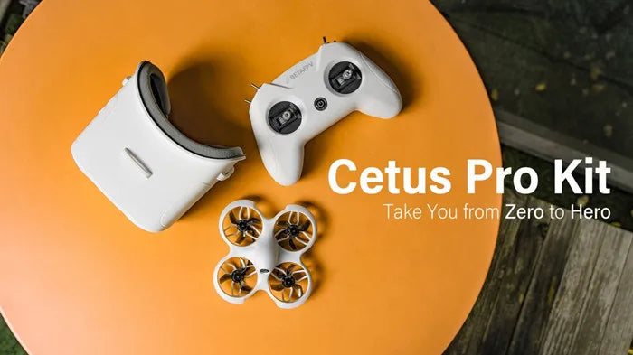 BETAFPV Cetus Pro FPV Kit /Cetus FPV Kit Indoor Racing Drone  Frsky D8 Lite Radio 2 SE Transmitter 5.8G 14DBI VR02 Goggles VTX