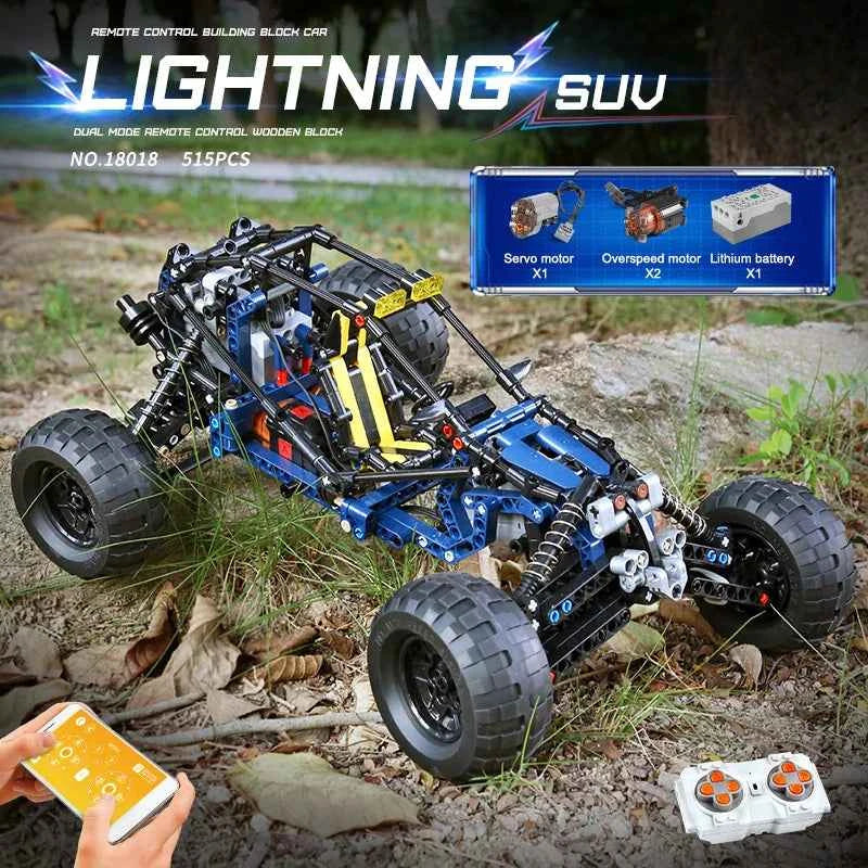 MOULD KING 18018 Technical Climbing Car The MOC-3028 lightning APP Remote Control Car Model Bricks Toys For Kids Christmas Gifts - Limetastore