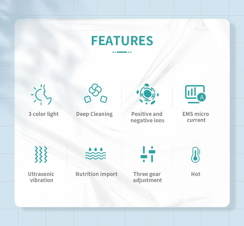 ANLAN Neck & Face Beauty Device | EMS Lifting, 3‑Color Light, Double‑Chin Reduction
