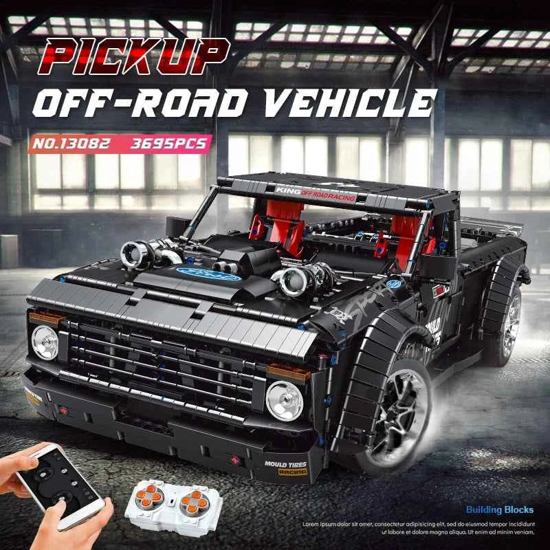 Mould King 13082 Motorized MOC‑34316 Off‑Road Pickup Truck - Limetastore