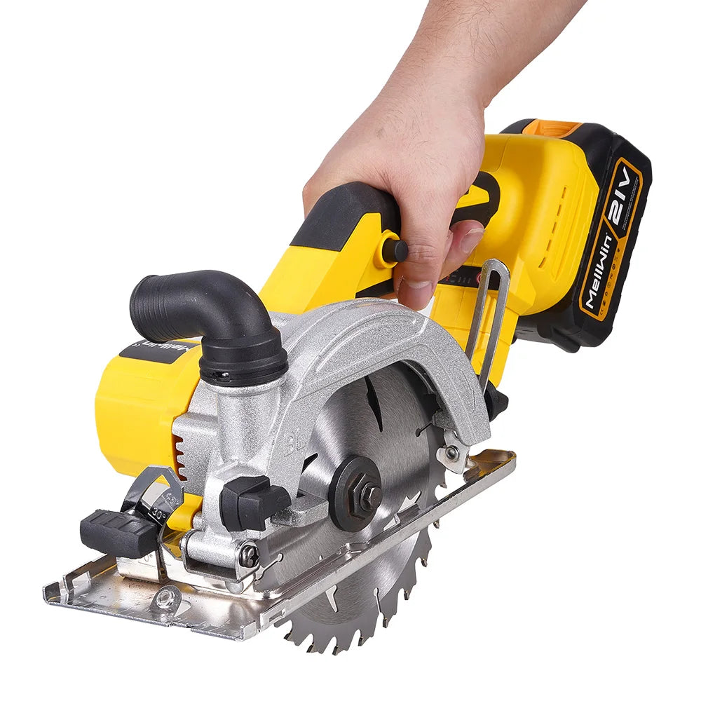MELLWIN Brushless 6 Inch Electric Circular Saw 3 Gear Cordless Handheld Circular Saw Woodworking Tool For Makita 18V Battery Pin - Limetastore