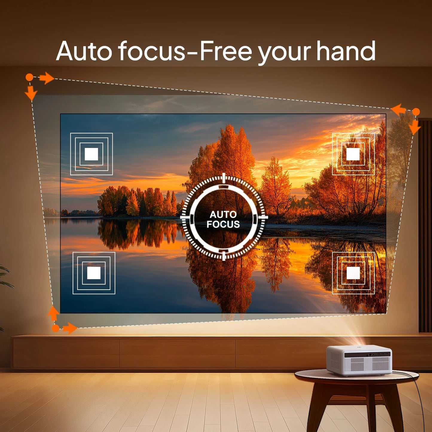 BYINTEK LOVE U14 Smart Cinema Projector – 1250 ANSI Lumens, Native 1080P/4K Support