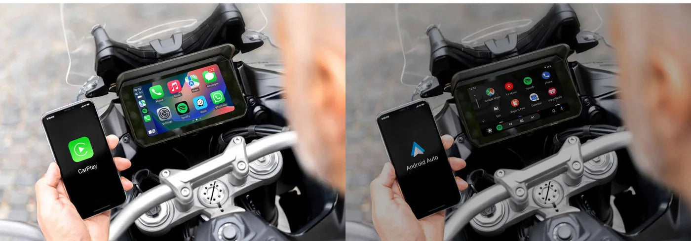 Lite C5 SE Motociklistični zaslon CarPlay Android Auto vodoodporen