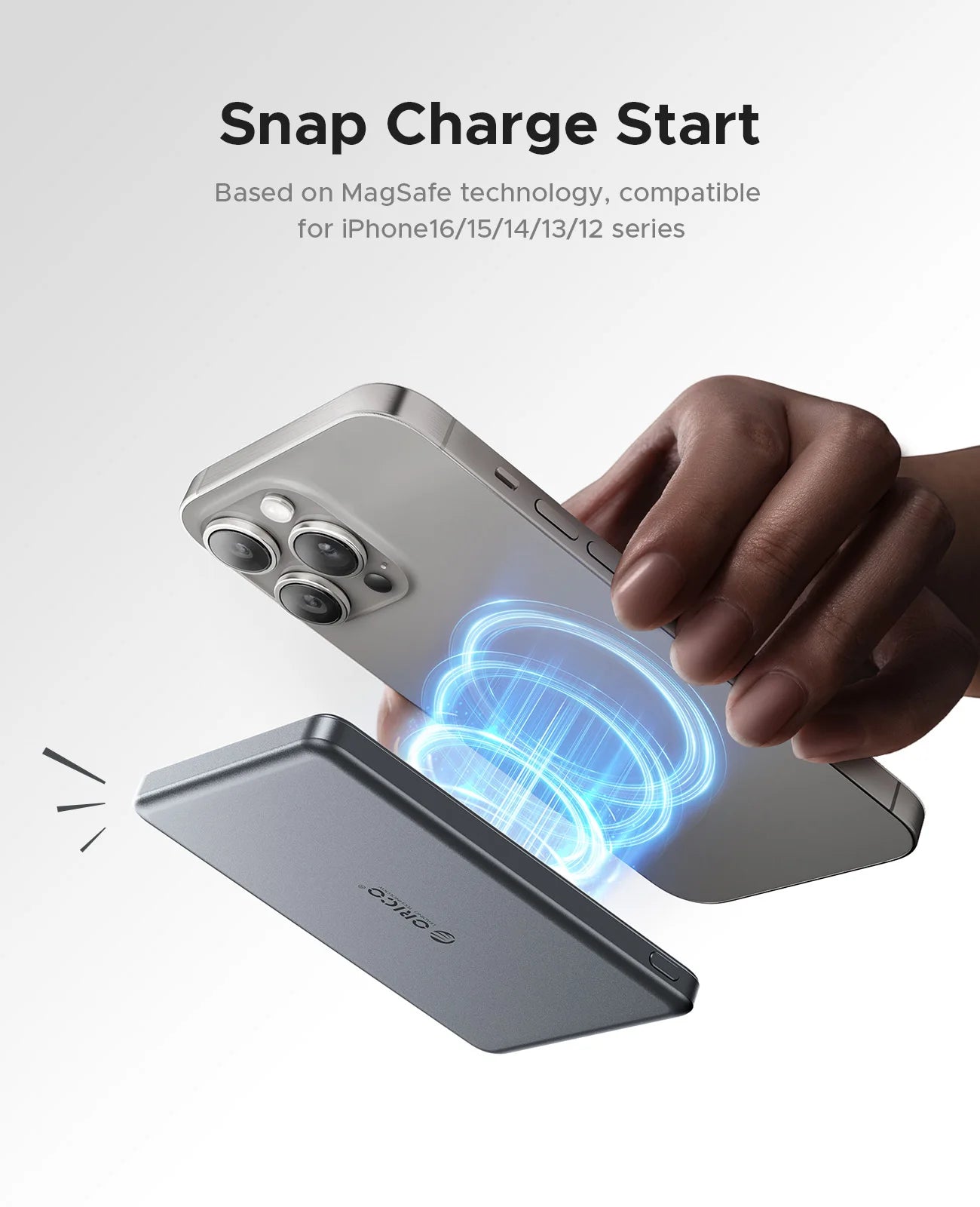ORICO Kada Magnetic Power Bank – 5000 mAh / 10000 mAh PD22.5W brezžična zunanja baterija