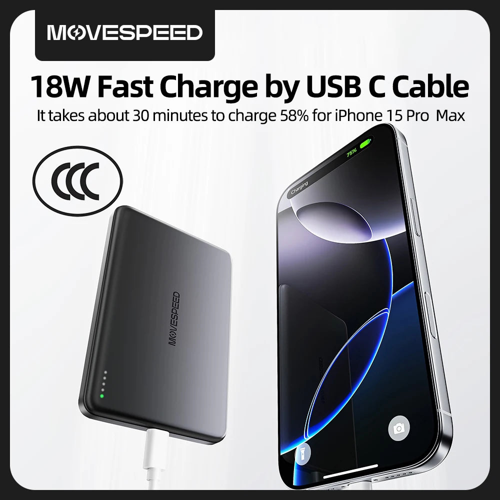 MOVESPEED P07 poltrda prenosna baterija MagSafe za iPhone