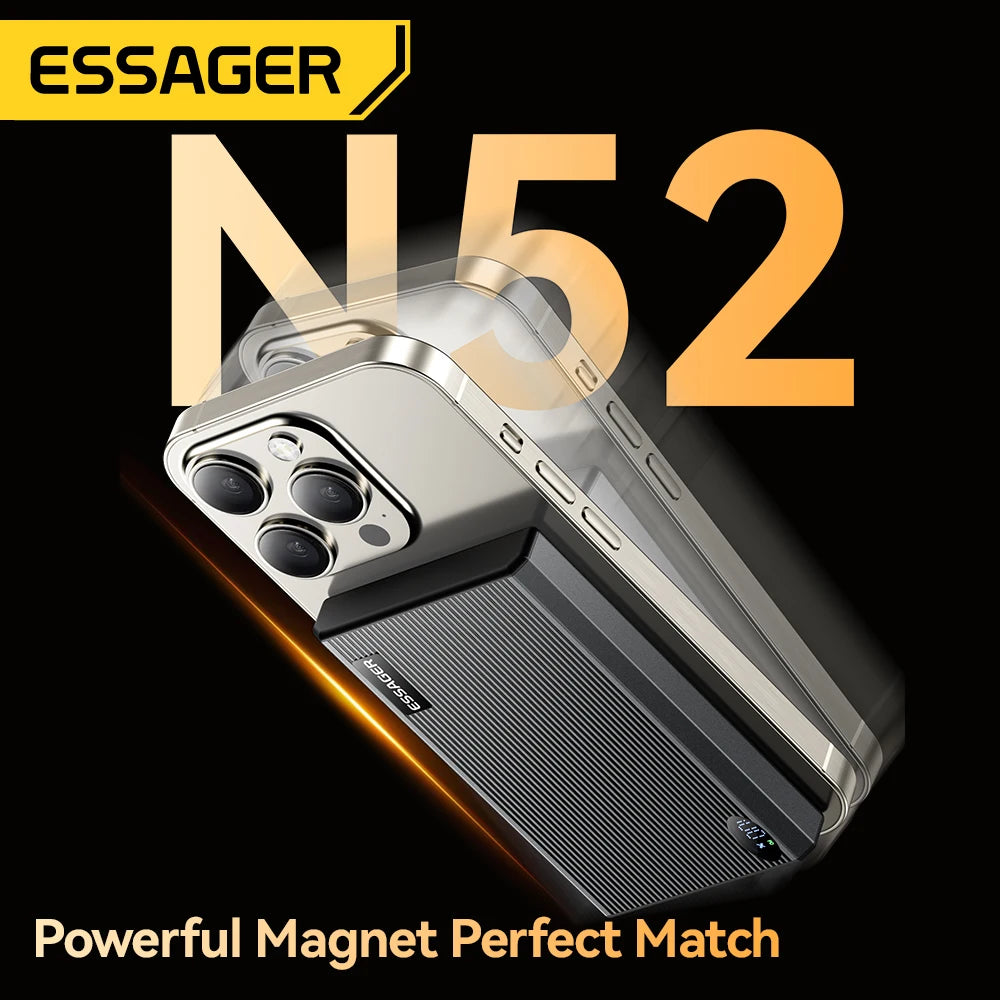 ESSAGER Thin Magnetic Power Bank 20W 10000mAh MagSafe